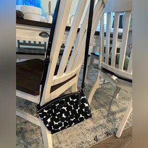 Kate Spade black and white purse